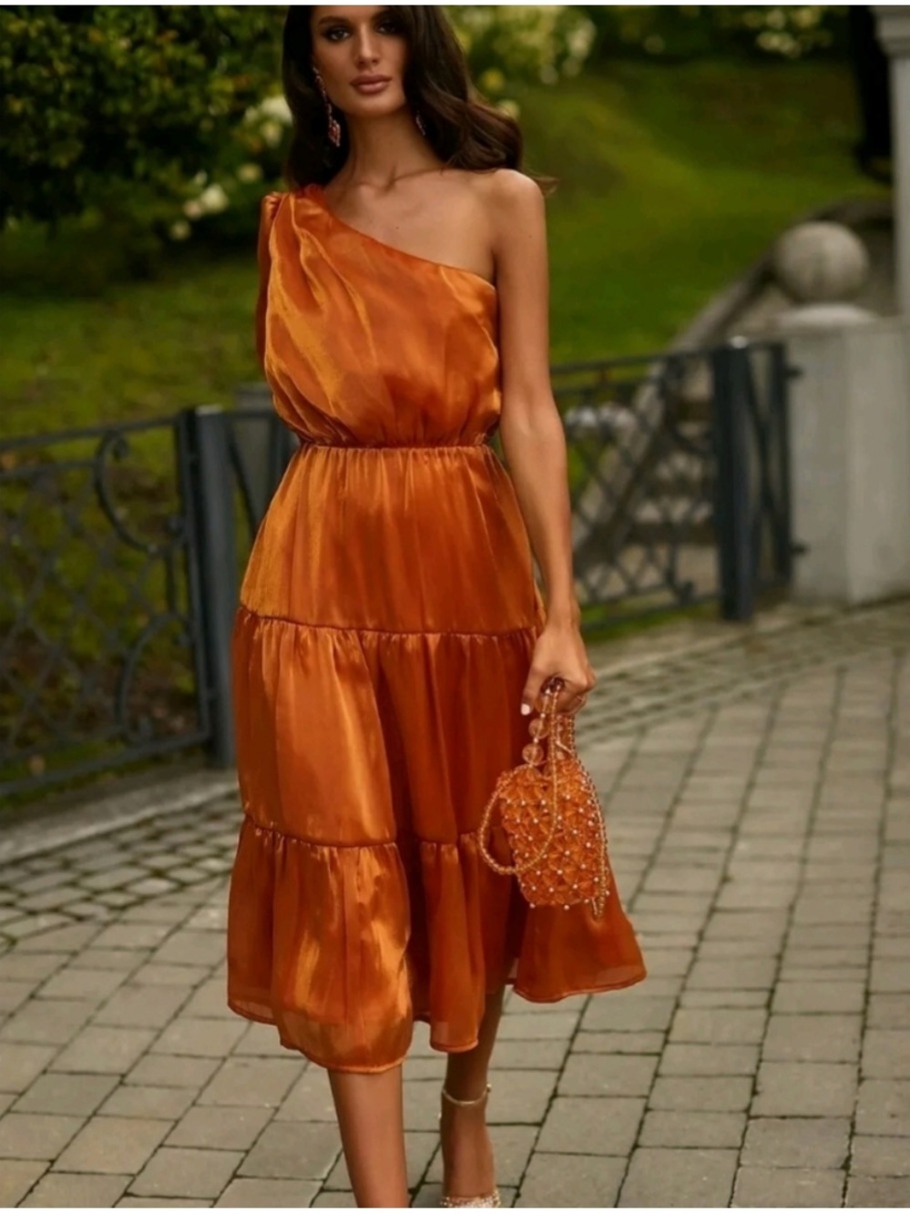 Alamour Juliet Dress in Rust